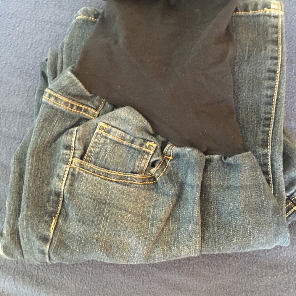 Xl indigo blue maternity jeans